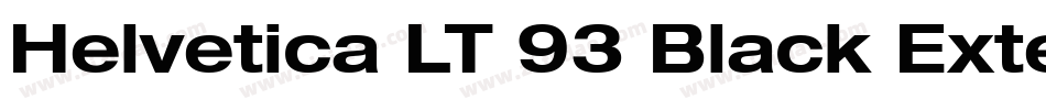 Helvetica LT 93 Black Extended字体转换